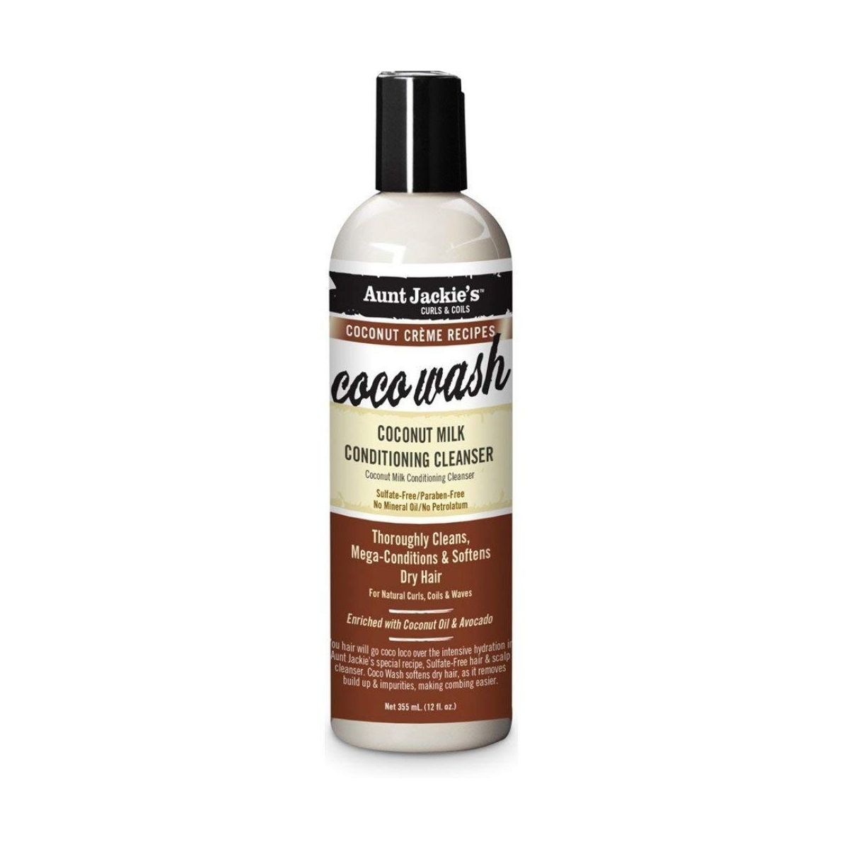 AUNTIE JACKIE'S Coco Wash Coconut Milk Conditioning Cleanser 355ml