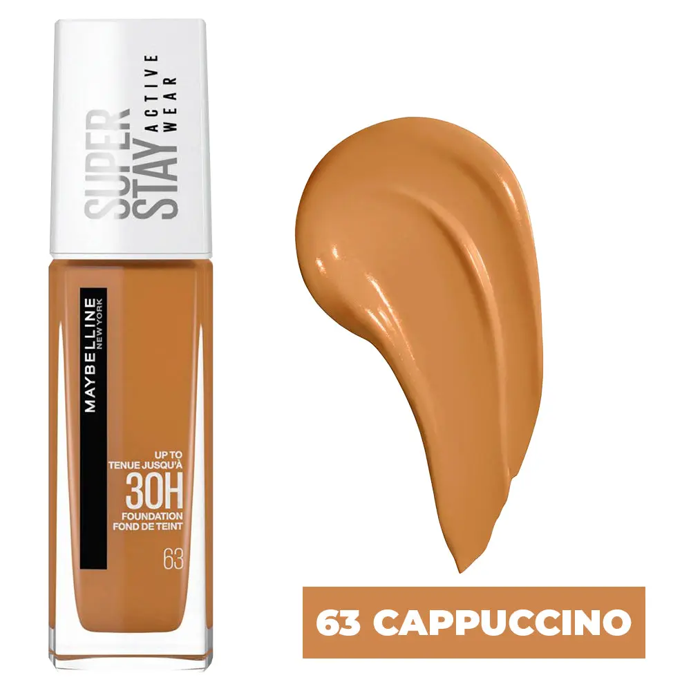 Maybelline Super stay Active Wear Full Coverage 30 Hour Liquid Foundation 63 Cappuchino