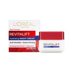 Loreal Revitalift Hydrating Night Cream Advanced pro-retinol Fibrelayl  50ml