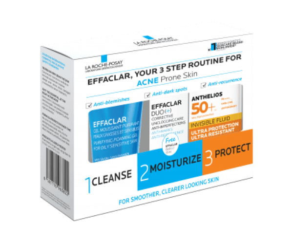 La Roche- Posay Effaclar Acnes Routine Kit 3 in 1