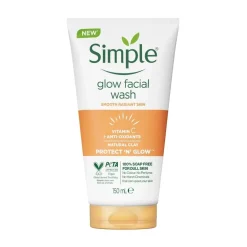 Simple Protect ‘n’ Glow natural clay facial wash -150ml