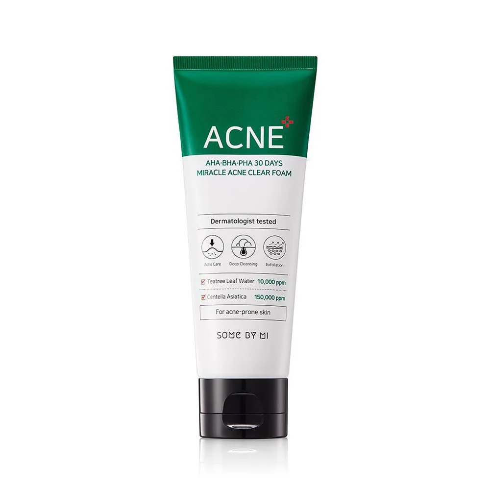 SOME BY MI AHA,BHA,PHA 30DAYS MIRACLE ACNE CLEAR FOAM 100ml