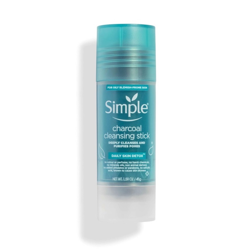Simple Daily Skin Detox Charcoal Cleansing Stick 45g