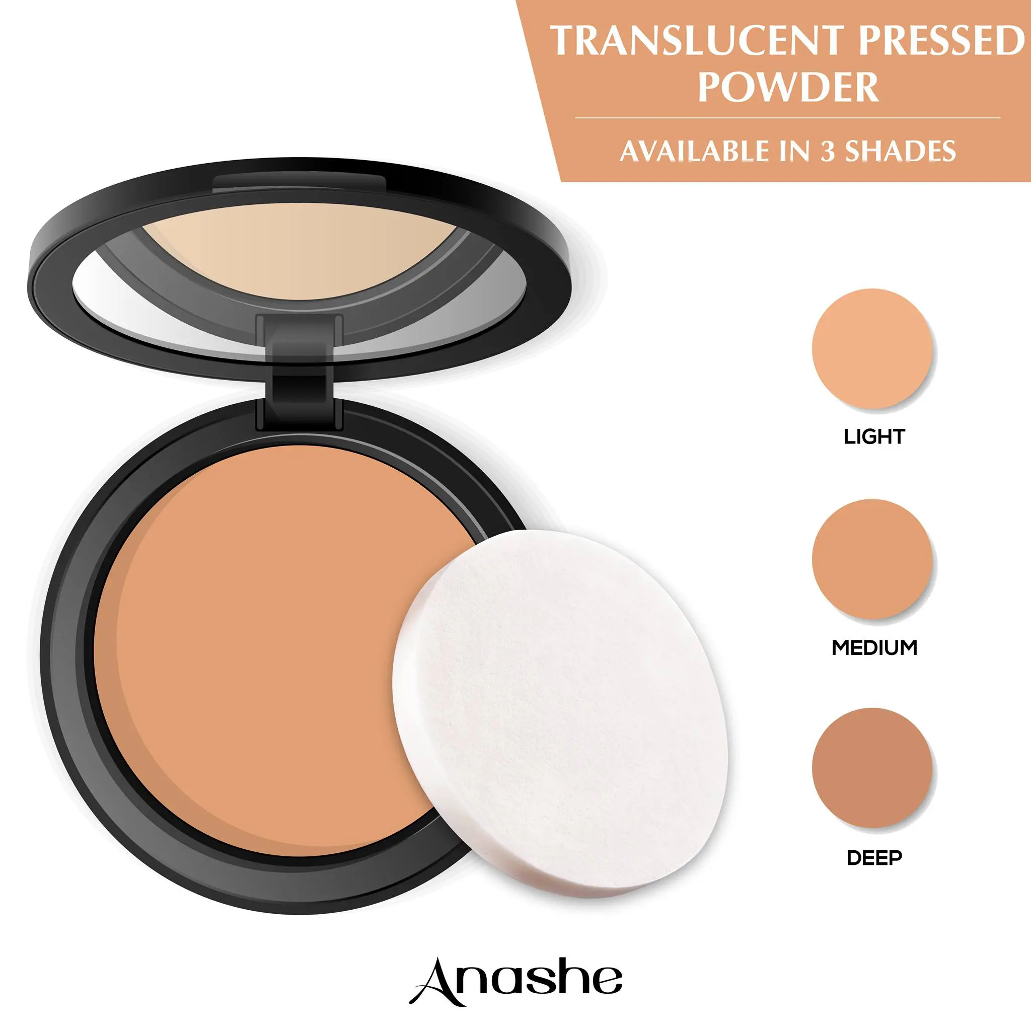 Anashe Translucent Pressed Powder Light
