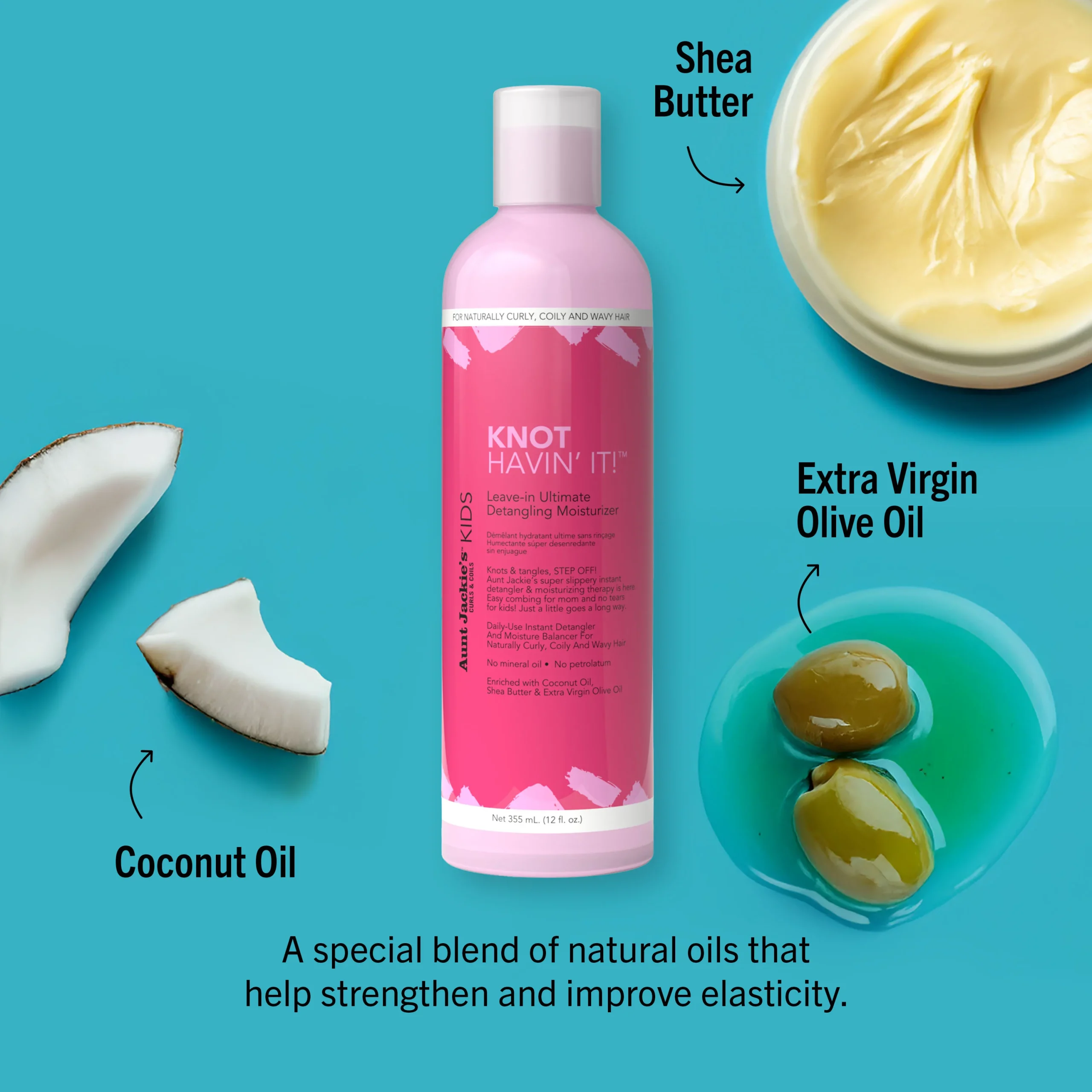 AUNTIE JACKIE'S Knot Havin' it Leave in Ultimate Detangling Moisturizer 355ml - Image 3
