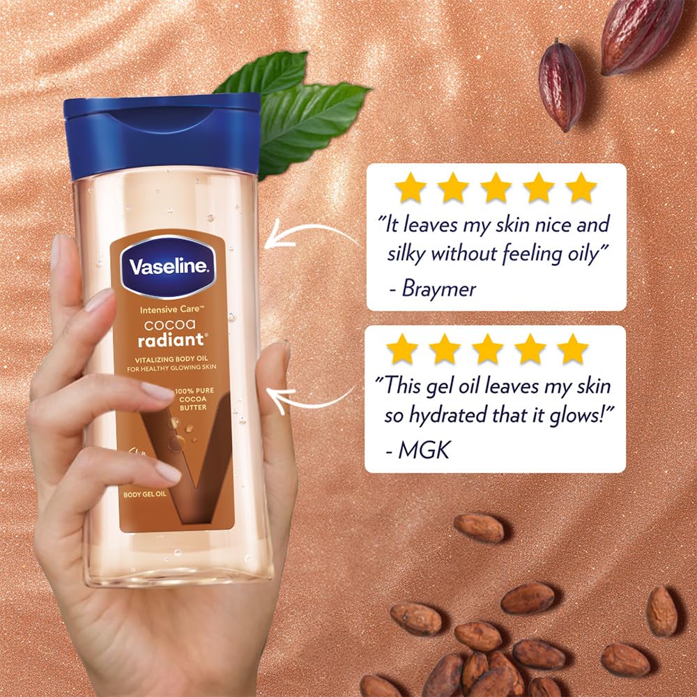 Vaseline Cocoa Radiant Body Oil 200ml - Image 4