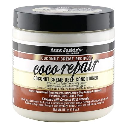 AUNTIE JACKIE'S Coconut Creme Recipes Coco Repair coconut creme deep conditioner 426g
