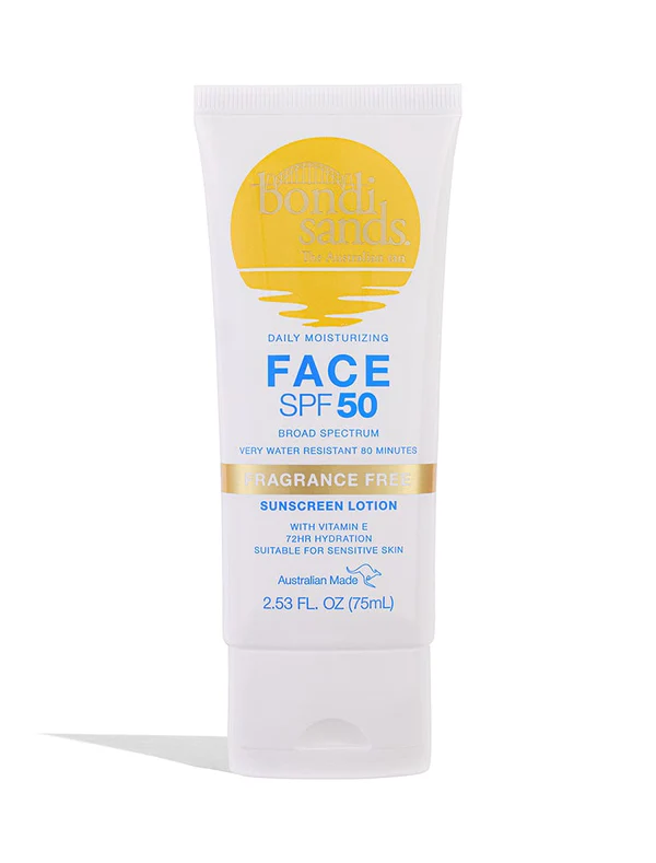 Bondi Sands Fragrance Free Face Sunscreen Lotion SPF 50+