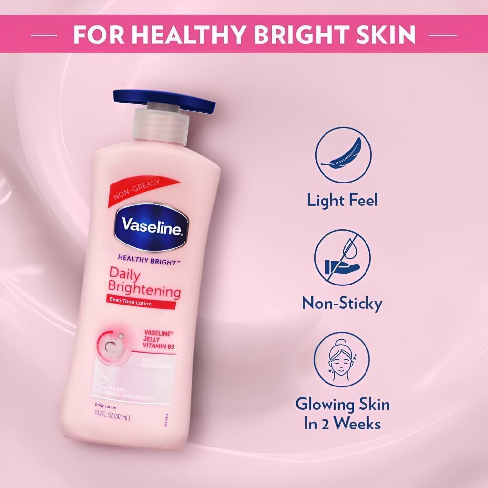 Vaseline Healthy Bright Daily Brightening Moisturizer 600 ml - Image 2