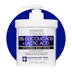 Advanced Clinicals 10% Glycolic + Lactic Acid Exfoliating Body Cream