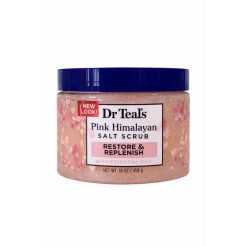 Dr Teal's Restore and replenish with essential oils pink Himalayan salt scrub 454g