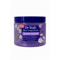 Dr Teal's sleep scrub with melatonin, lavender and chamomile essential oils scrub 538g