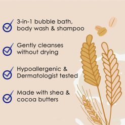Alternative view of Dr Teal'S Kids Sensitive skin 3 in 1 -Bubble Bath, Body Wash & Shampoo with Oat & Milk 591ml