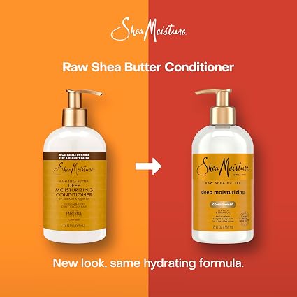 Shea Moisture Raw Shea Butter Deep Moisturizing Conditioner For Curly Hair 13 Oz - Image 2