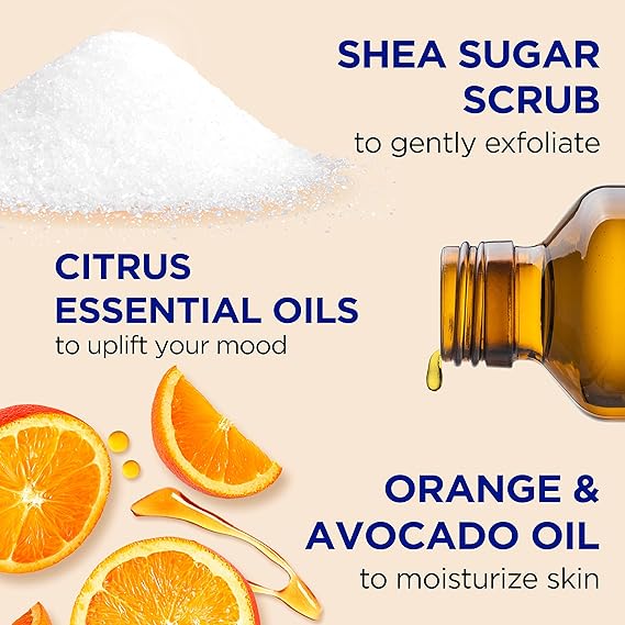 Dr Teal's shea sugar scrub vitamin c with shea butter, orange and avocado oil 538g - Image 2