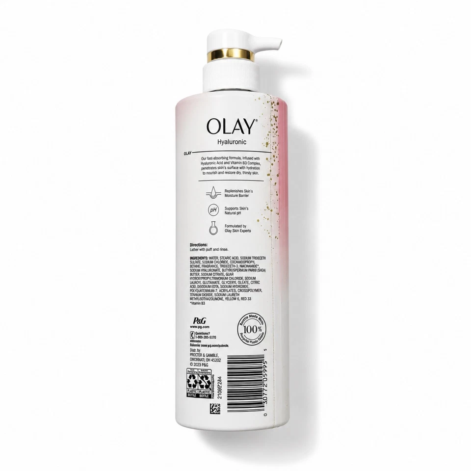 Olay Hyaluronic 24hr Moisturizing Body Wash 591ml - Image 3