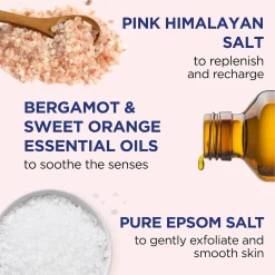 Alternative view of Dr Teal's Restore and replenish with essential oils pink Himalayan salt scrub 454g