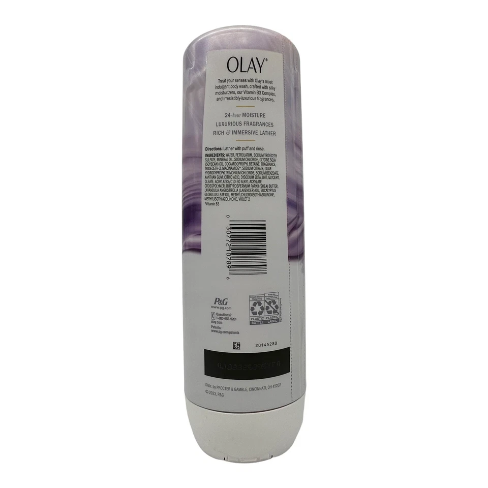 Olay Indulgent Moisture Body Wash Notes of Elderberry & Almond Cream - Image 2