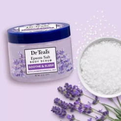 Alternative view of Dr Teal's sooth and sleep with lavender essential oils salt scrub 454g