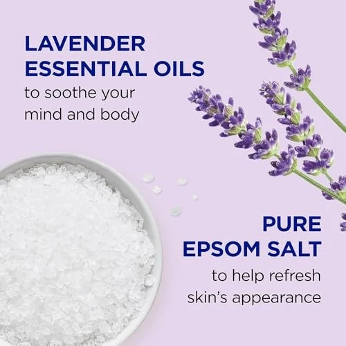 Dr Teal's sooth and sleep with lavender essential oils salt scrub 454g - Image 3