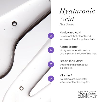 Advanced Clinicals Hyaluronic Acid Serum - Image 3