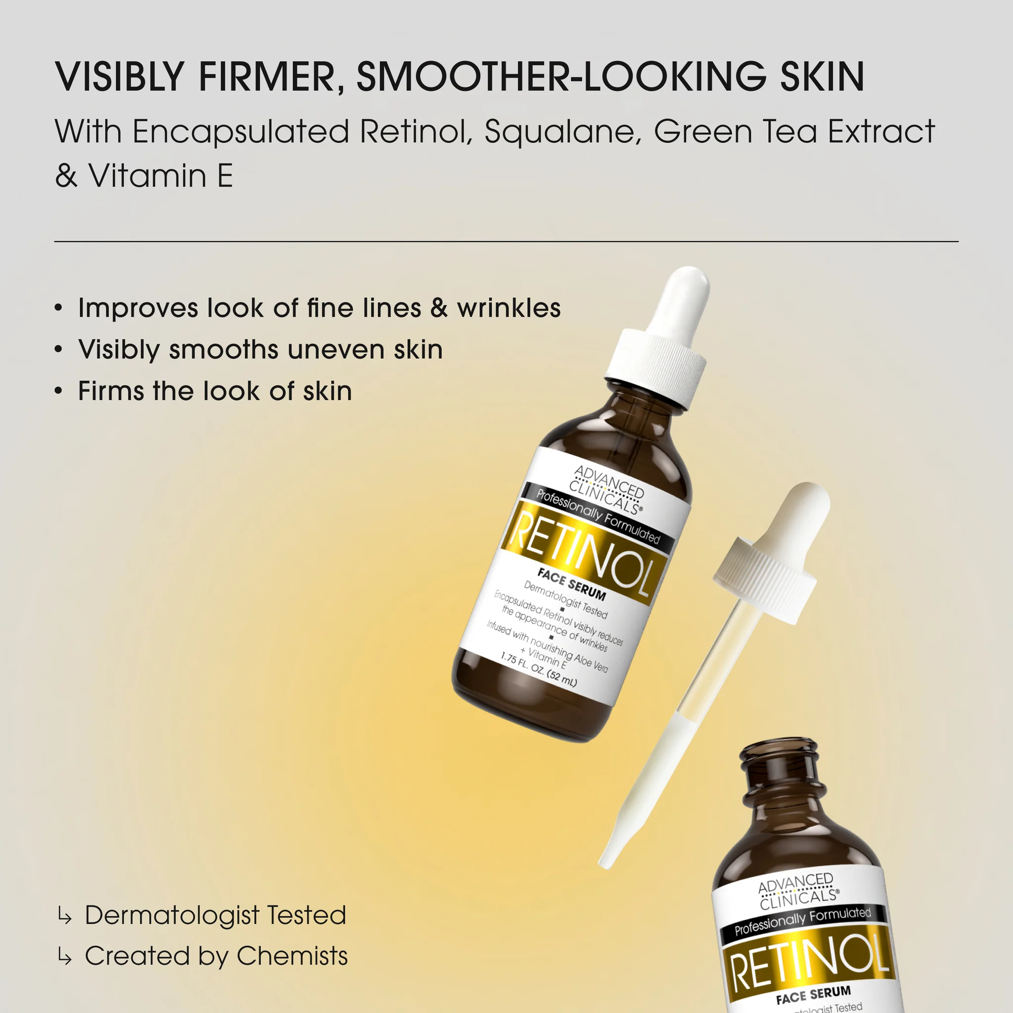 Advanced Clinicals Retinol Face Serum - Image 3