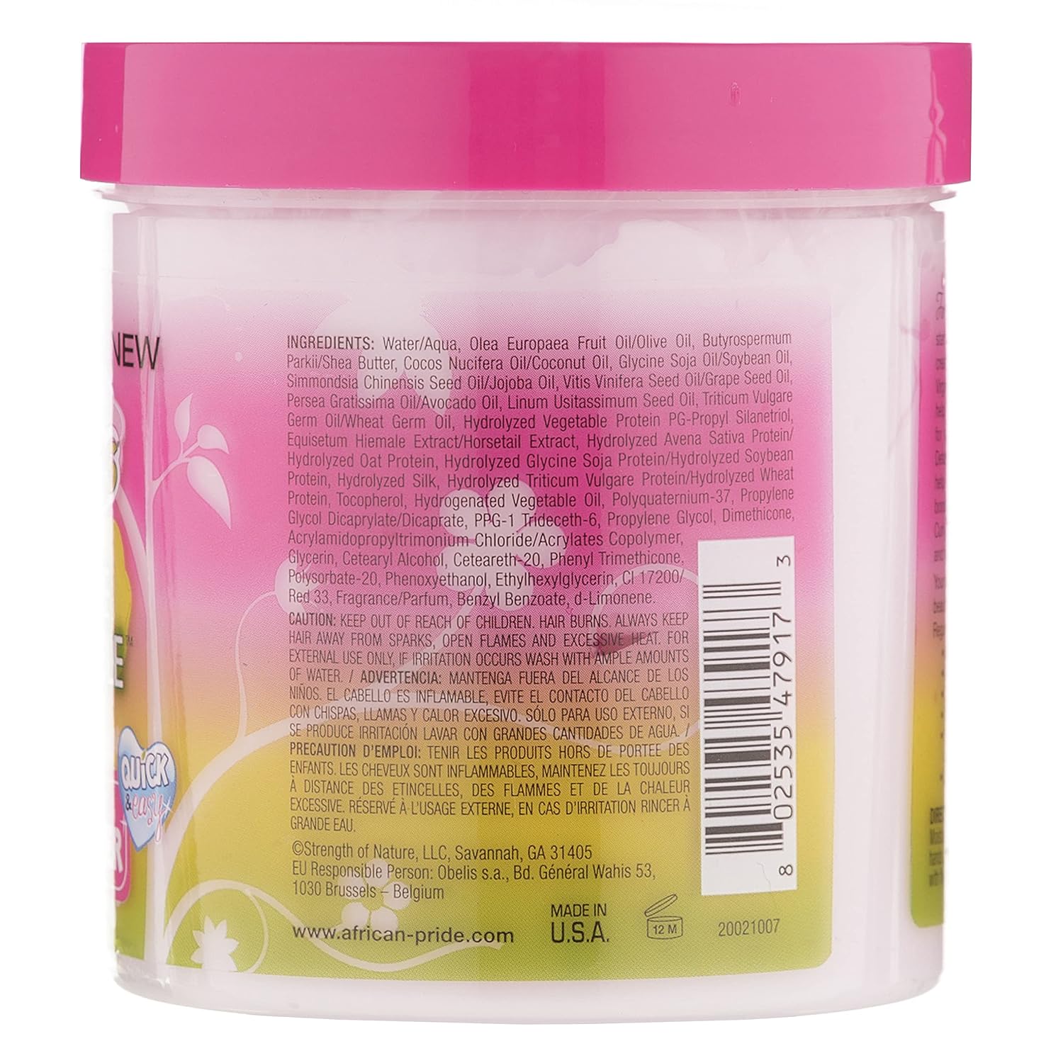 African Pride Dream Kids Olive Miracle Detangling & Moisturizing Leave-In Conditioner 425g - Image 3