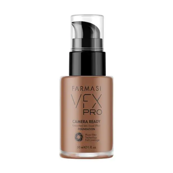 Farmasi VFX Pro Camera Ready Foundation Full Coverage Matte Dark Cacao 17 30ml