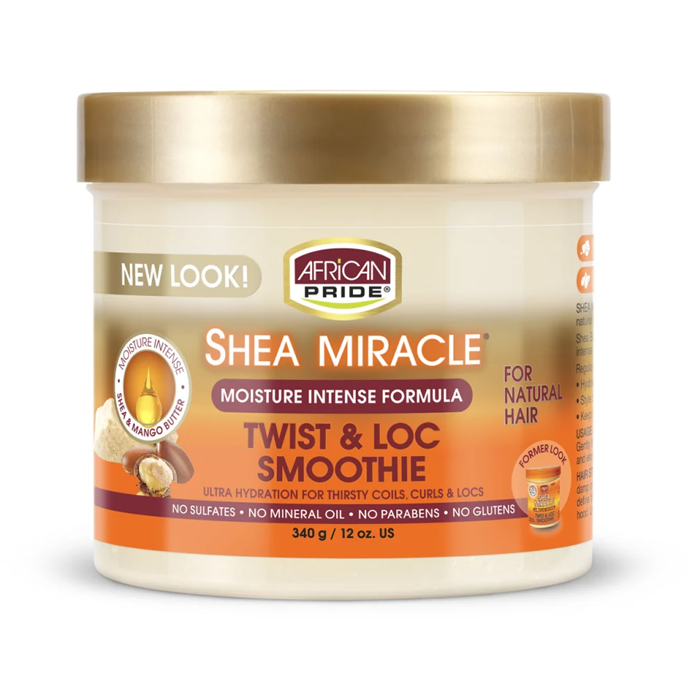 African Pride Shea Miracle Miracle Moisture Intense Formula Twist & Loc Smoothie 340g