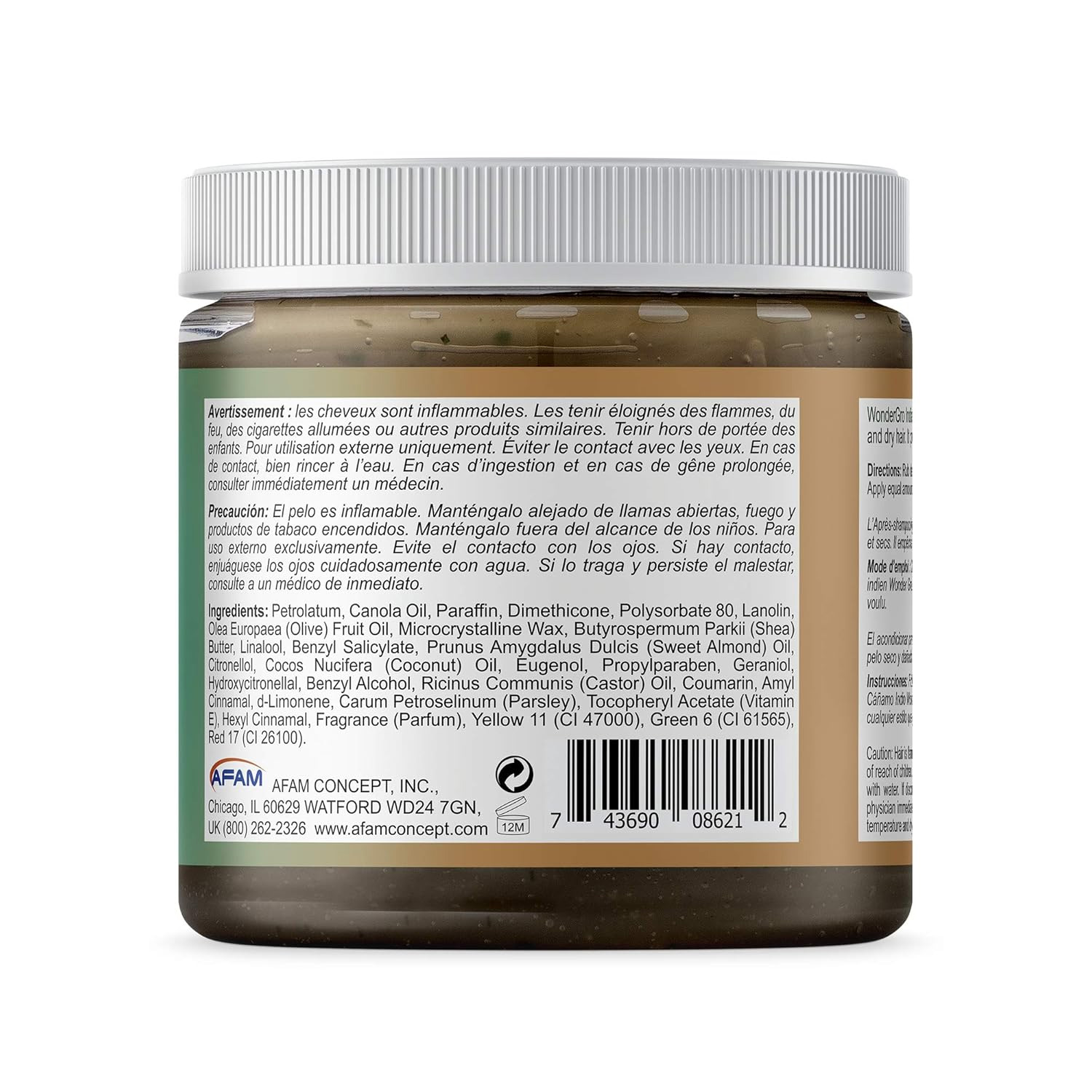 Wonder Gro Indian Hemp Hair & Scalp Therapy 340g - Image 3
