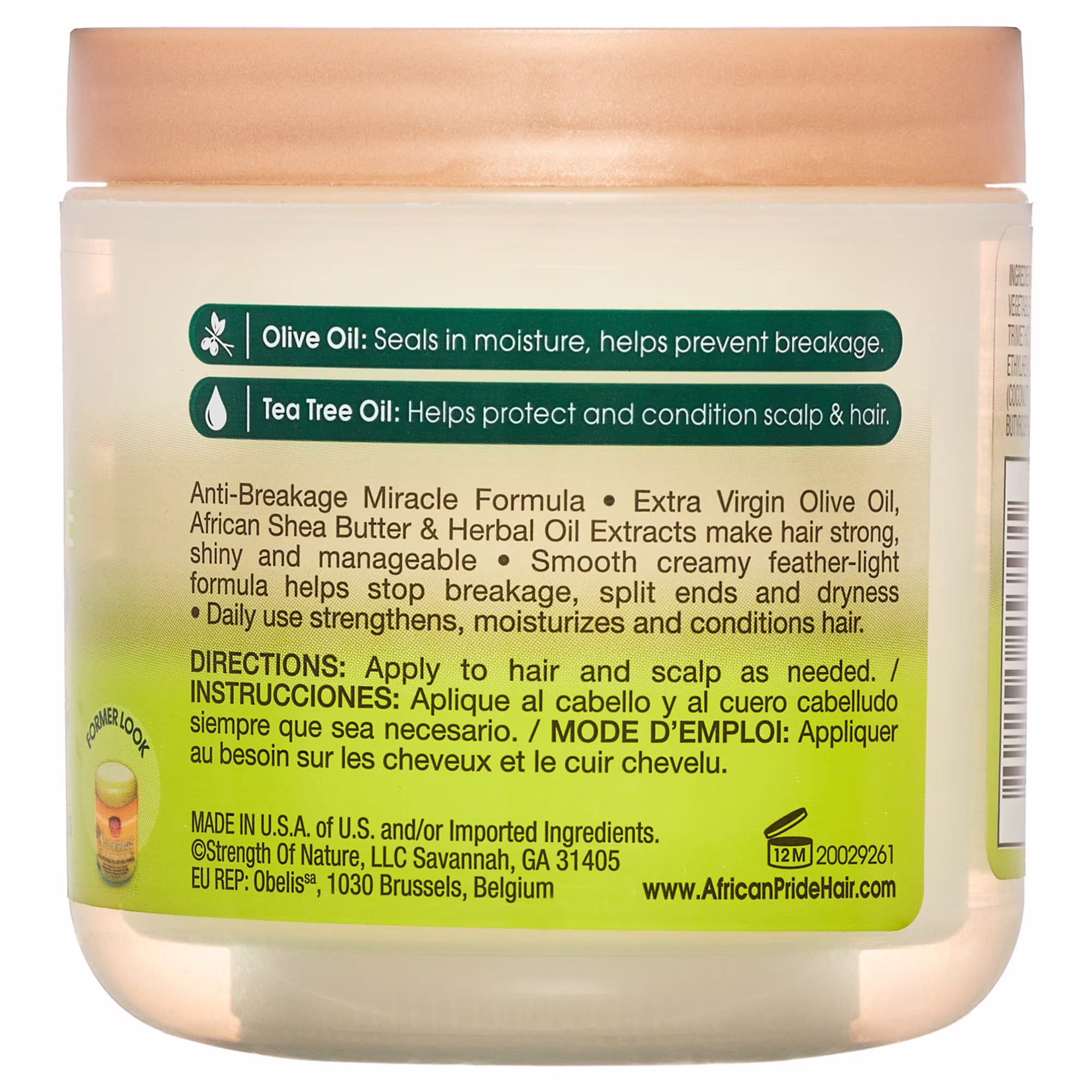 African Pride Olive Miracle Strengthening Treatment 170g - Image 2